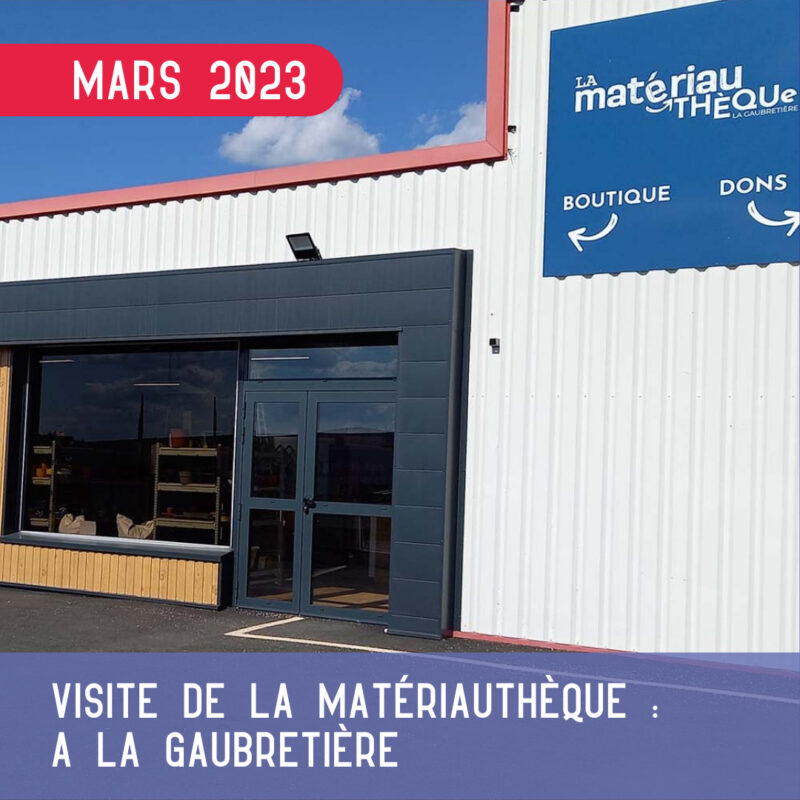 Visite de la Matériauthèque – Les chantiers du réemploi (85)