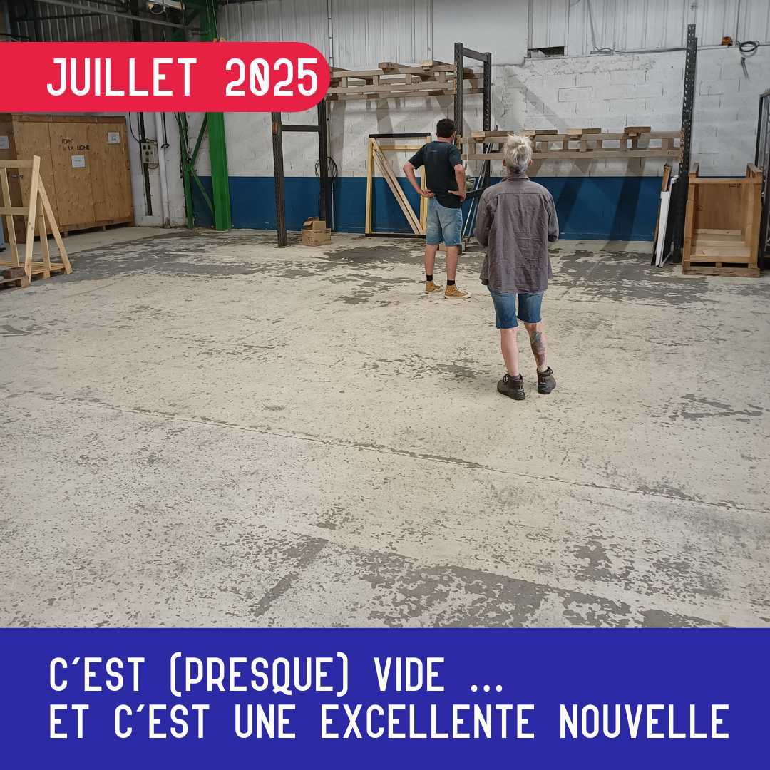 C’est (presque) vide chez nous… et c’est une excellente nouvelle