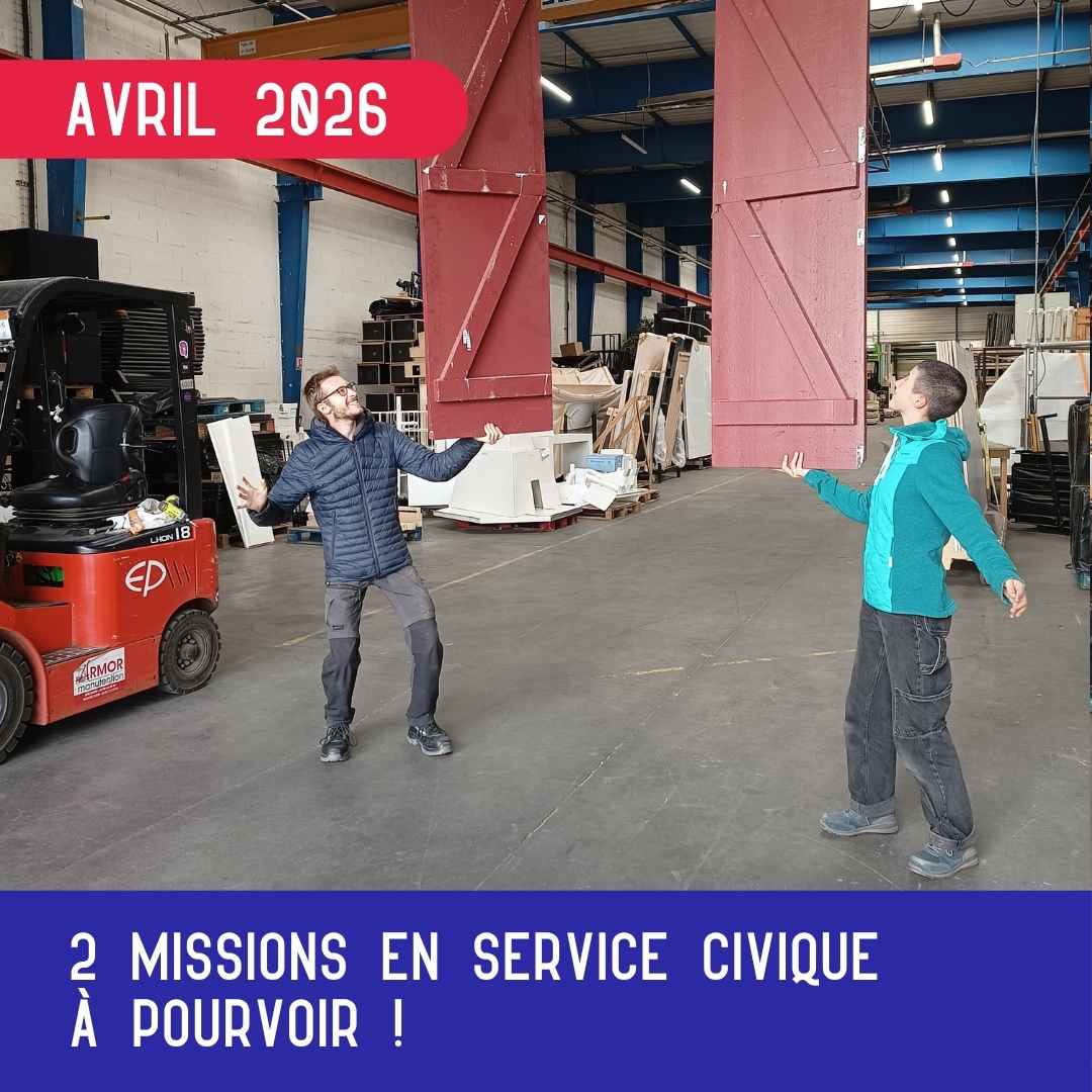Fais vivre le réemploi dans la culture  : On recrute 2 volontaires en Service Civique !