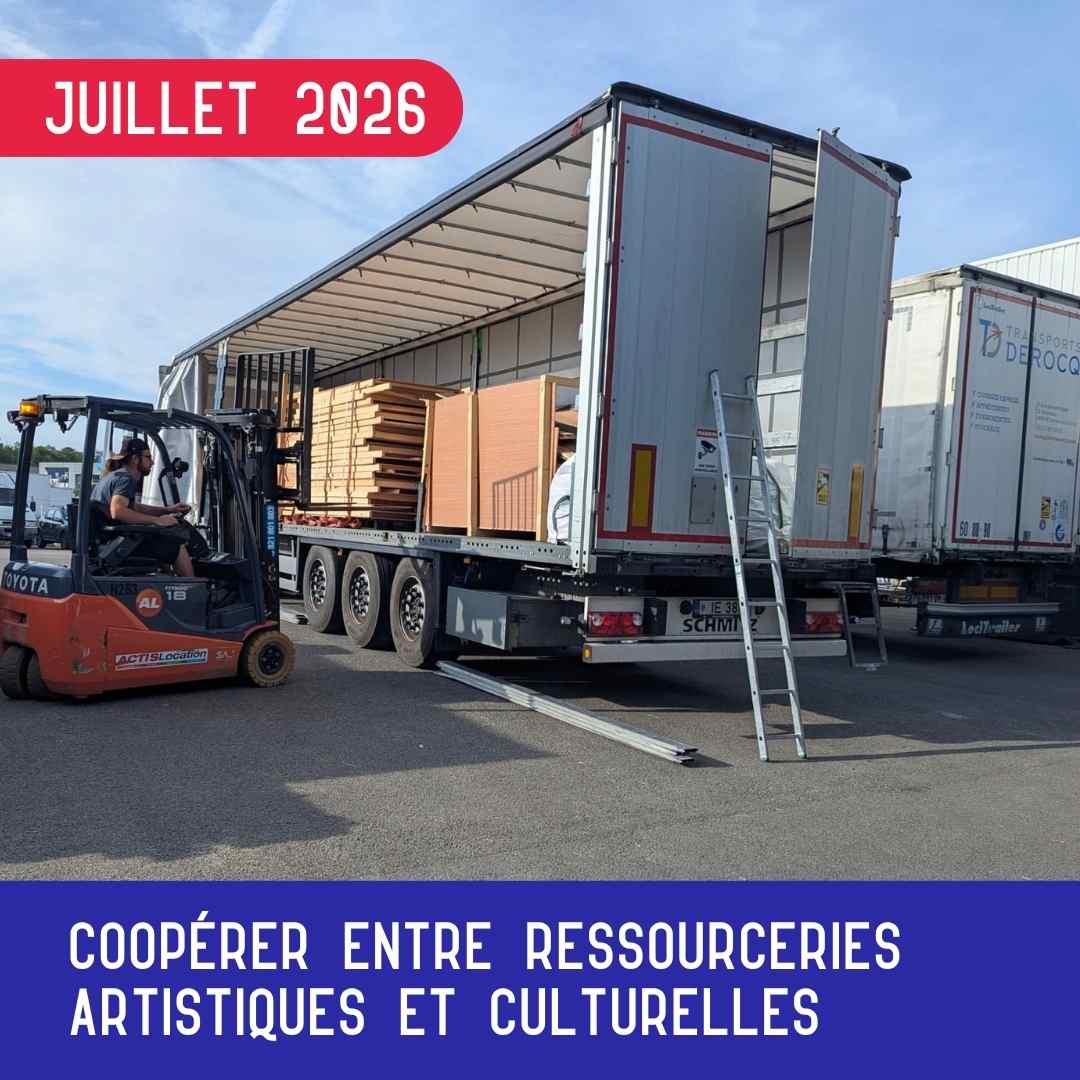 43 tonnes de matériaux sauvées grâce à la coopération entre ressourceries artistiques et culturelles